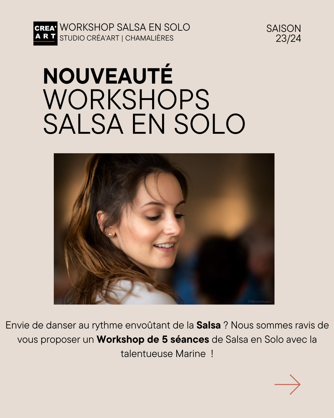 Flyers workshop salsa CREA'ART